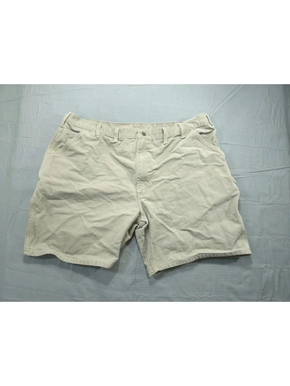Carhartt Shorts Mens 44 Beige Relaxed Carpenter Work Canvas Duck Washed B25 DES